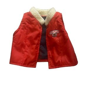 1980’s Teddy Ruxpin red vinyl Adventure vest